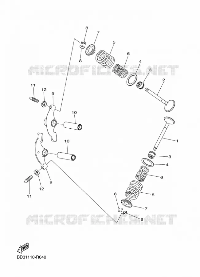 SOUPAPE Yamaha QUAD 90 2021 RAPTOR  YFM90R