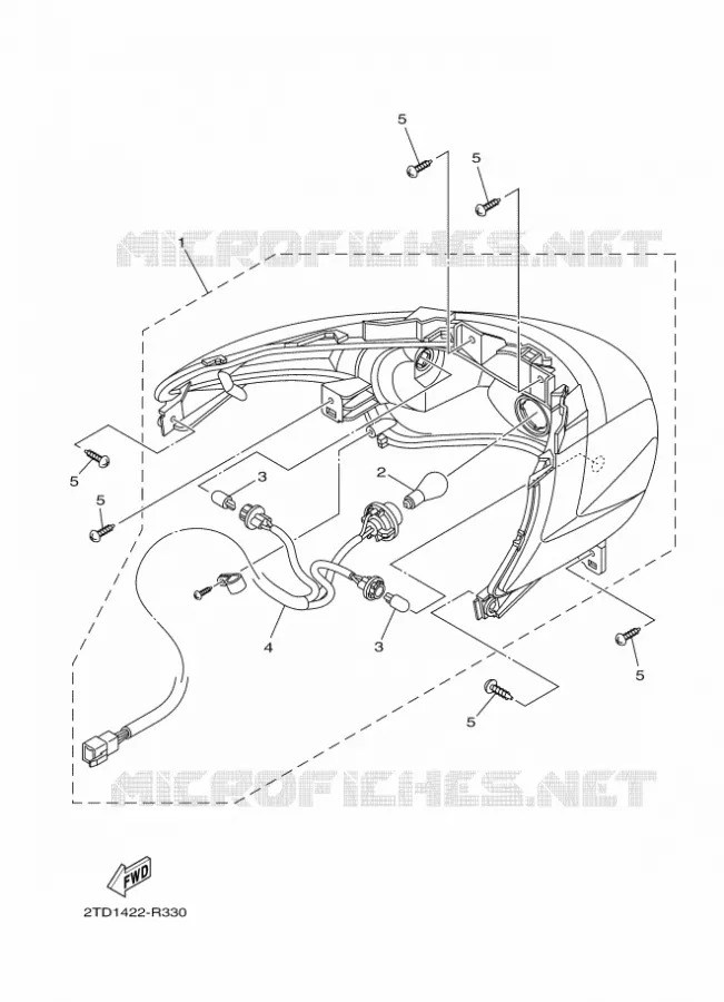 FEU ARRIERE Yamaha SCOOTER 125 2021 D'ELIGHT  LTS125-C