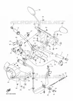 GUIDON ET CABLES pour Yamaha D'ELIGHT 125 de 2021