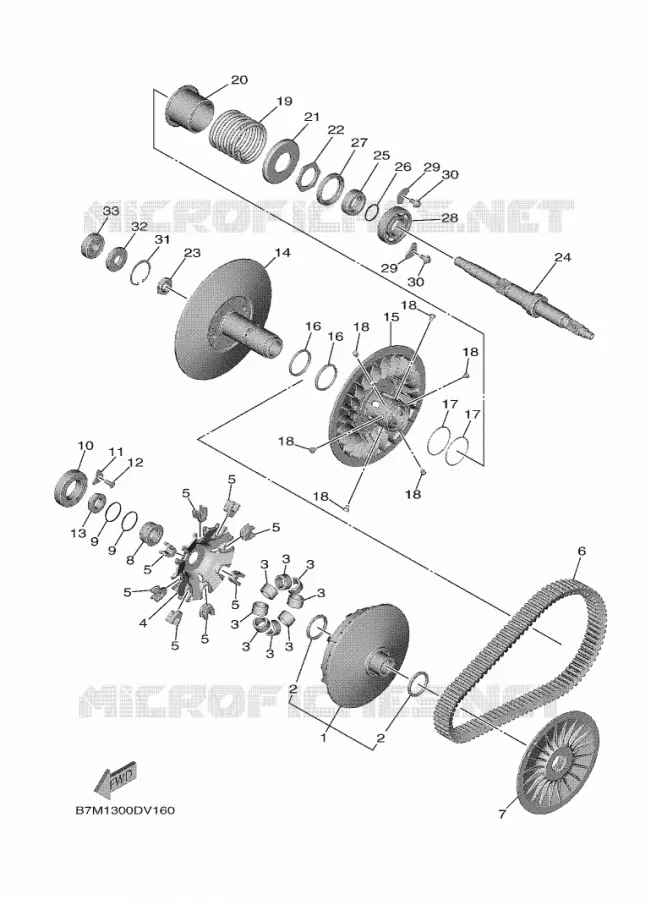 EMBRAYAGE 2 Yamaha SCOOTER 560 2021 TMAX  XP560D-A