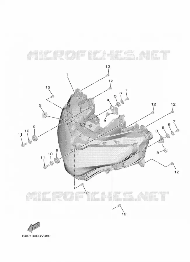 PHARE  Yamaha SCOOTER 300 2021 TRICITY  MWD300
