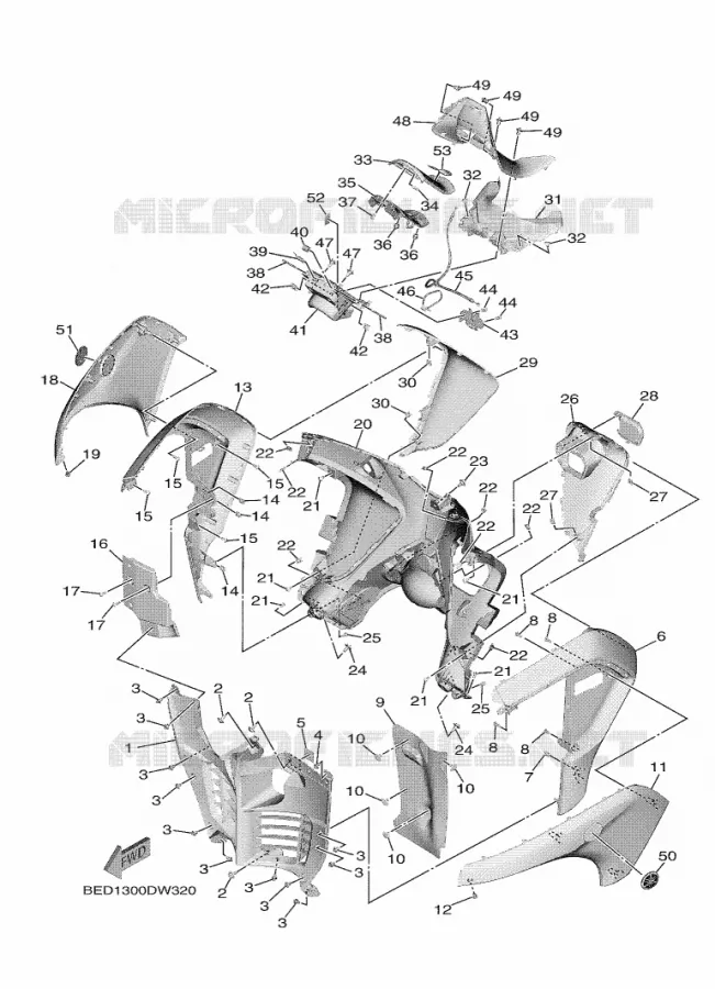 PROTEGE JAMBES Yamaha SCOOTER 300 2021 TRICITY  MWD300