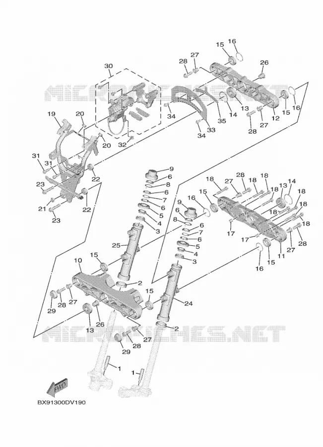 DIRECTION Yamaha SCOOTER 300 2021 TRICITY  MWD300