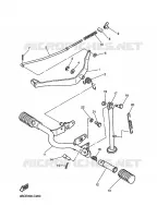 SUPPORT / REPOSE PIEDS  80 yamaha-moto 2011 PW 4BCE300-C260