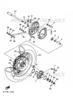 ROUE ARRIERE pour Yamaha XV1100 de 1994