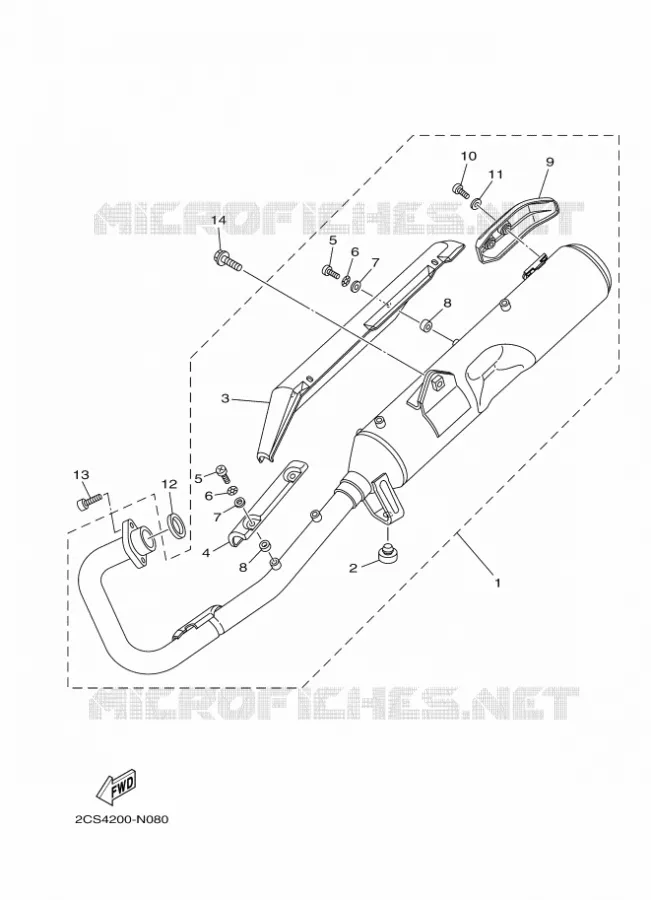 ECHAPPEMENT Yamaha MOTO 125 2022 YB  YB125