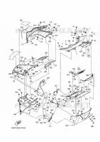 CARENAGE 1 pour Yamaha YZF 250 WORLD GP 60TH ANNIVERSARY de 2022