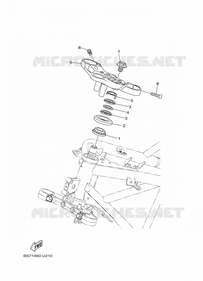 DIRECTION Yamaha MOTO 300 2022 R3  YZF320-A