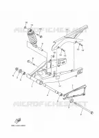 BRAS OSCILLANT / AMORTISSEUR pour Yamaha YZF 250 de 2022