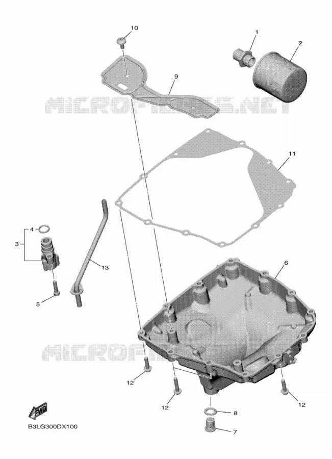 FILTRE A HUILE Yamaha MOTO 1000 2022 R1  YZF1000