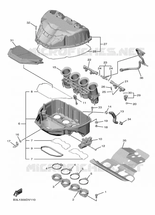 ADMISSION Yamaha MOTO 1000 2022 R1  YZF1000D