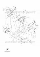 COUVERCLE LATERAL pour Yamaha TRACER 7 de 2022