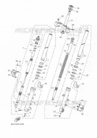 FOURCHE pour Yamaha TRACER 7 de 2022
