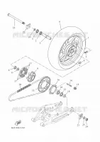ROUE ARRIERE pour Yamaha TRACER 7 de 2022