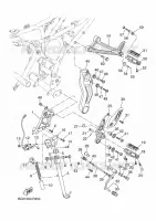 SUPPORT / REPOSE PIEDS pour Yamaha TRACER 7 de 2022