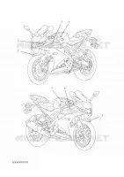 EMBLEME pour Yamaha YZF-R125 de 2022