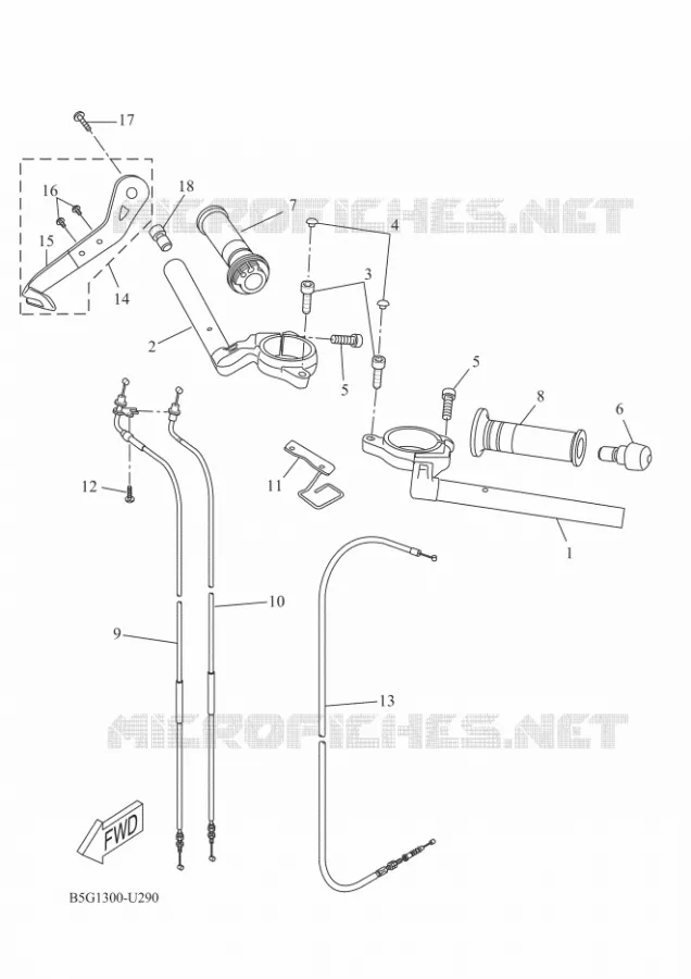 GUIDON ET CABLES Yamaha MOTO 125 2022 R125  YZF125-A