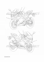 EMBLEME pour Yamaha YZF-R125 de 2022