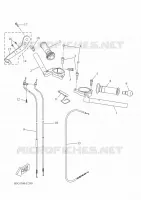 GUIDON ET CABLES pour Yamaha YZF-R125 de 2022