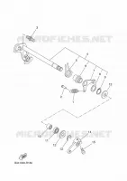 AXE DE SELECTEUR / PEDALE pour Yamaha TRACER 7 A2 35KW de 2022