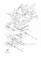 BRAS ARRIERE pour Yamaha TRACER 7 A2 35KW de 2022