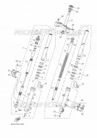 FOURCHE pour Yamaha TRACER 7 A2 35KW de 2022
