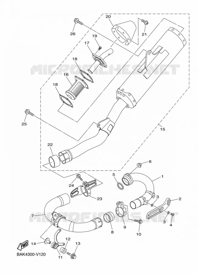 ECHAPPEMENT Yamaha MOTO 250 2022 WRF  WR250F