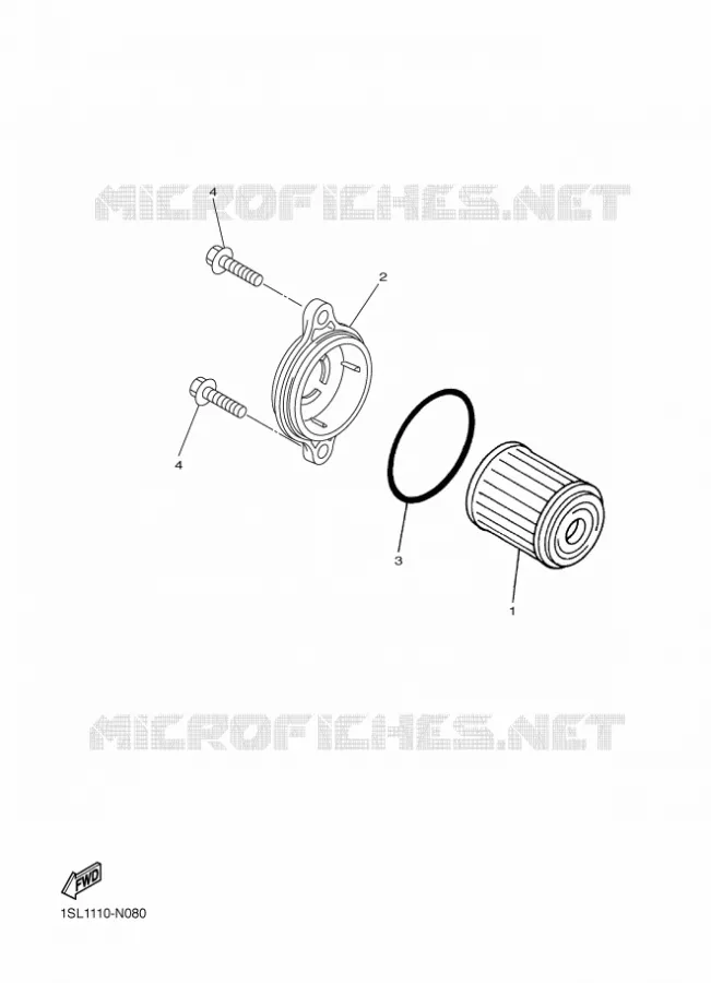 FILTRE A HUILE Yamaha MOTO 250 2022 WRF  WR250F