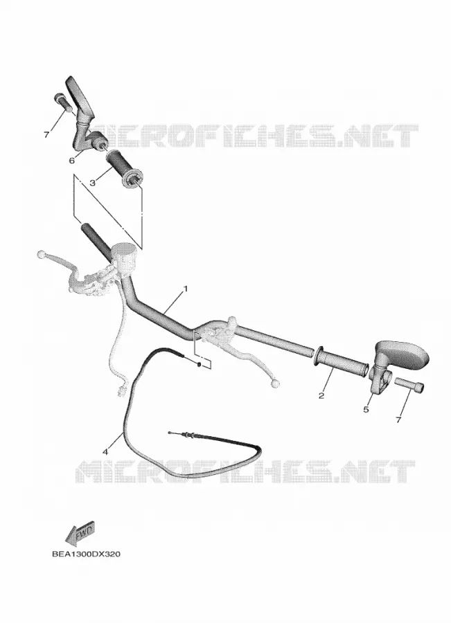 GUIDON ET CABLES Yamaha MOTO 900 2022 XSR  MTM890