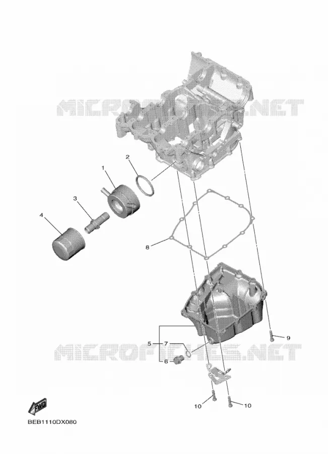 FILTRE A HUILE Yamaha MOTO 700 2022 R7  YZF690