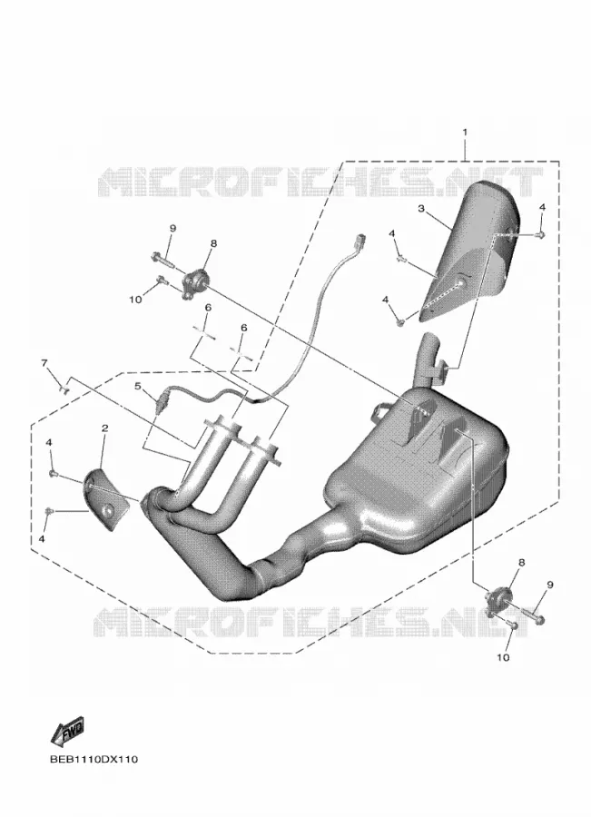ECHAPPEMENT Yamaha MOTO 700 2022 R7  YZF690