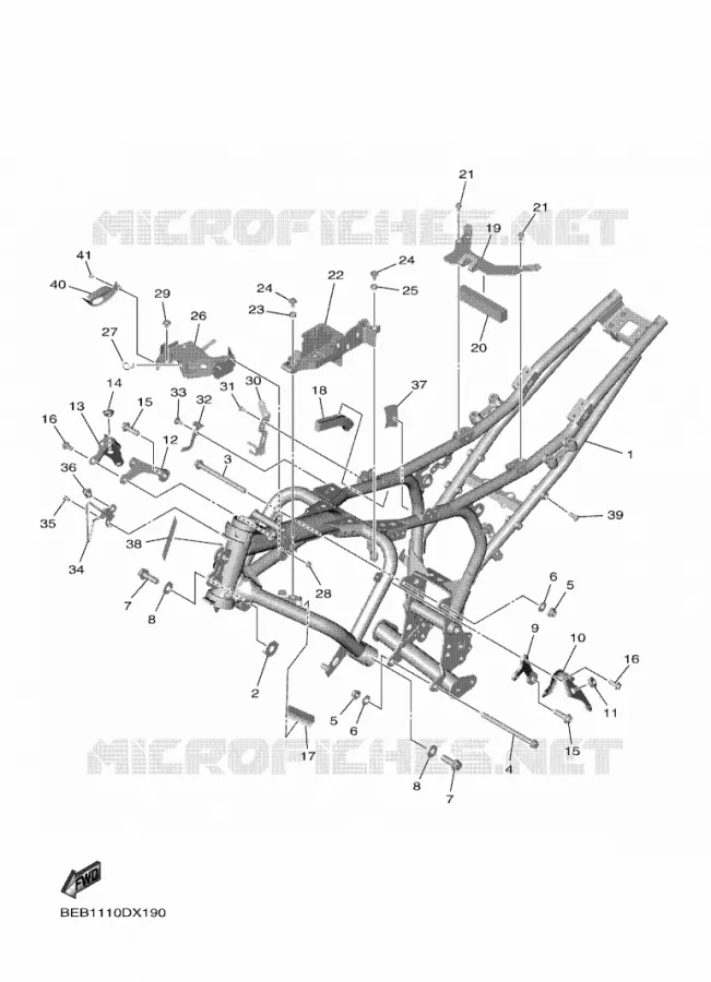 CADRE Yamaha MOTO 700 2022 R7  YZF690
