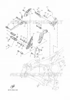 BEQUILLE / REPOSE PIEDS 2 pour Yamaha XSR 700 XTribute de 2022