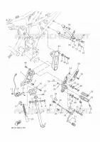 BEQUILLE / REPOSE PIEDS pour Yamaha XSR 700 XTribute de 2022