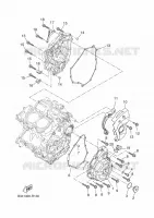 CARTER   MOTEUR 1 pour Yamaha XSR 700 XTribute de 2022