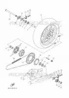 ROUE ARRIERE pour Yamaha XSR 700 A2 35KW de 2022