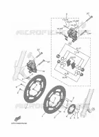 ETRIER DE FREIN AVANT pour Yamaha MT-09 A2 35KW de 2022