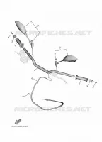 GUIDON ET CABLES pour Yamaha MT-09 A2 35KW de 2022