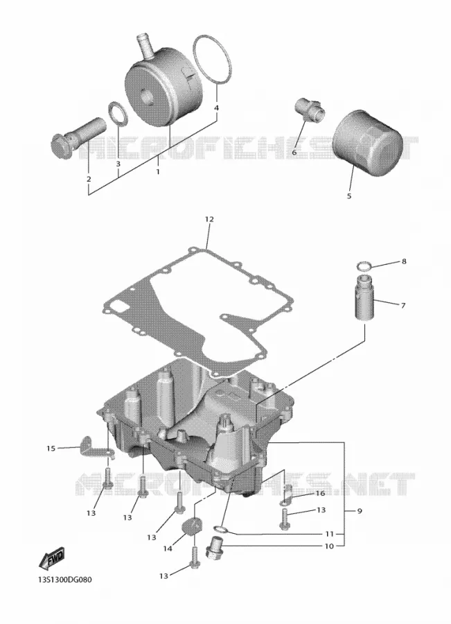 FILTRE A HUILE Yamaha MOTO 600 2022 R6  YZF600W
