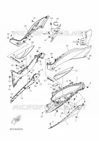 SUPPORT / REPOSE PIEDS 2 pour Yamaha XMAX 125 de 2022