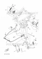 SUPPORT / REPOSE PIEDS pour Yamaha XMAX 125 de 2022
