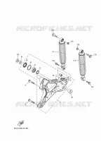 BRAS OSCILLANT / AMORTISSEUR pour Yamaha XMAX 300 de 2022