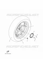 ROUE ARRIERE / SYSTÈME DE FREIN pour Yamaha XMAX 300 de 2022