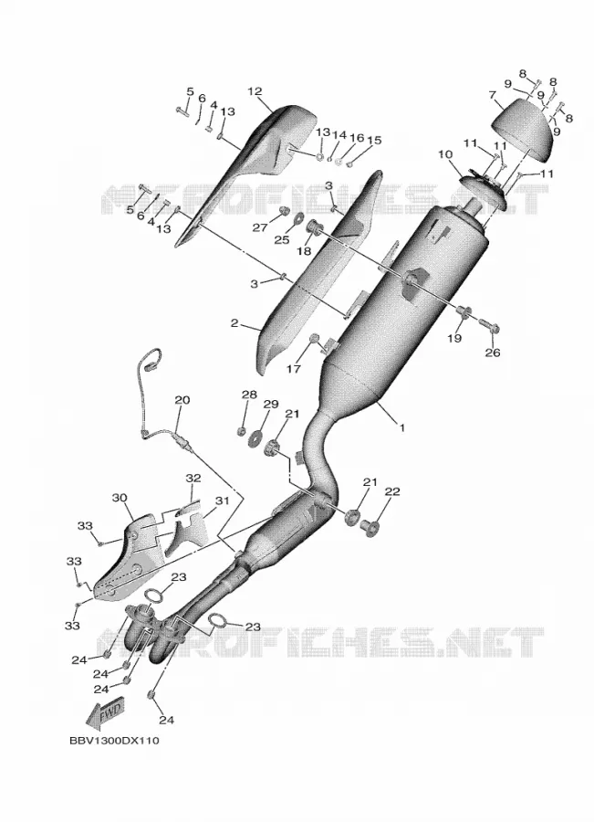 ECHAPPEMENT Yamaha SCOOTER 560 2022 TMAX  XP560