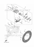 ETRIER DE FREIN AR pour Yamaha TRICITY 300 de 2022