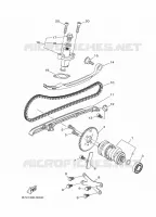 ARBRE A CAMES / CHAINE DE DISTRIBUTION pour Yamaha XMAX 250 de 2022