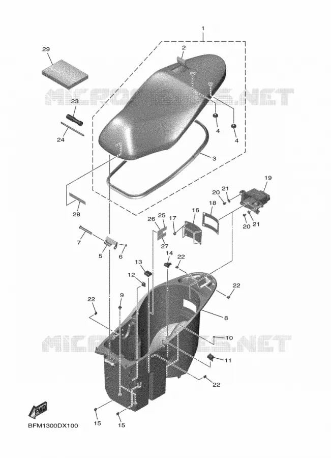 SELLE Yamaha SCOOTER ELECTRIC 2022 NEO'S  ESS025