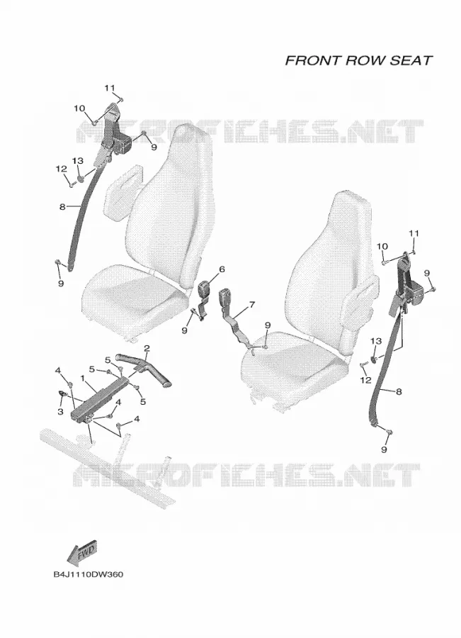SELLE 2 Yamaha SIDE BY SIDE 1000 2022 WOLVERINE  YXF1000EW/YX10FRPAN