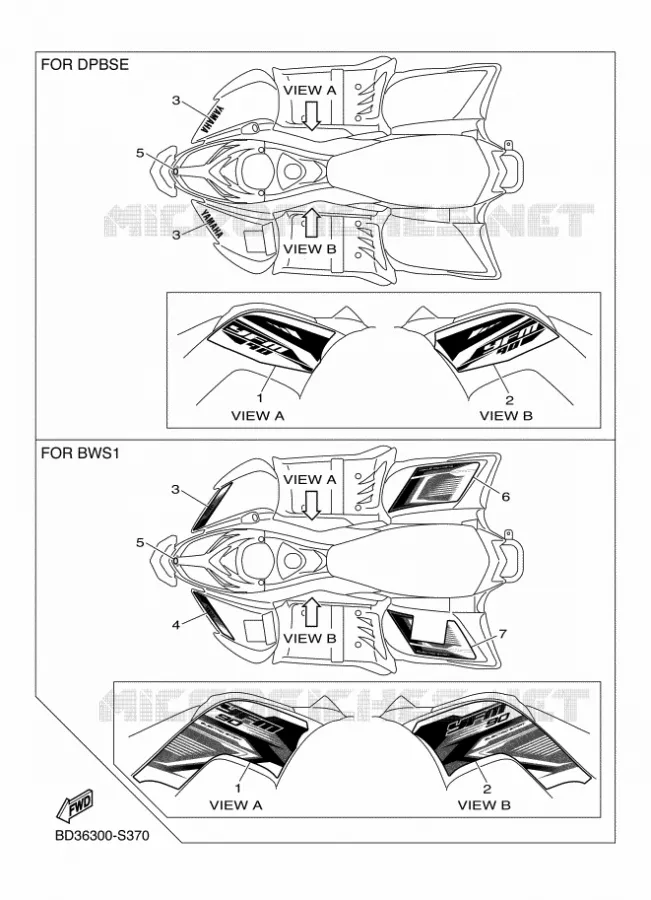 EMBLEME Yamaha QUAD 90 2018 RAPTOR  YFM90R