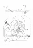ROUE AVANT pour Yamaha XMAX 400 de 2013